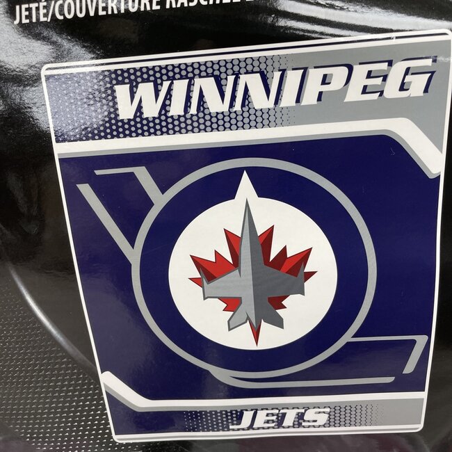 WINNIPEG JETS  LUXURY BLANKET QUEEN