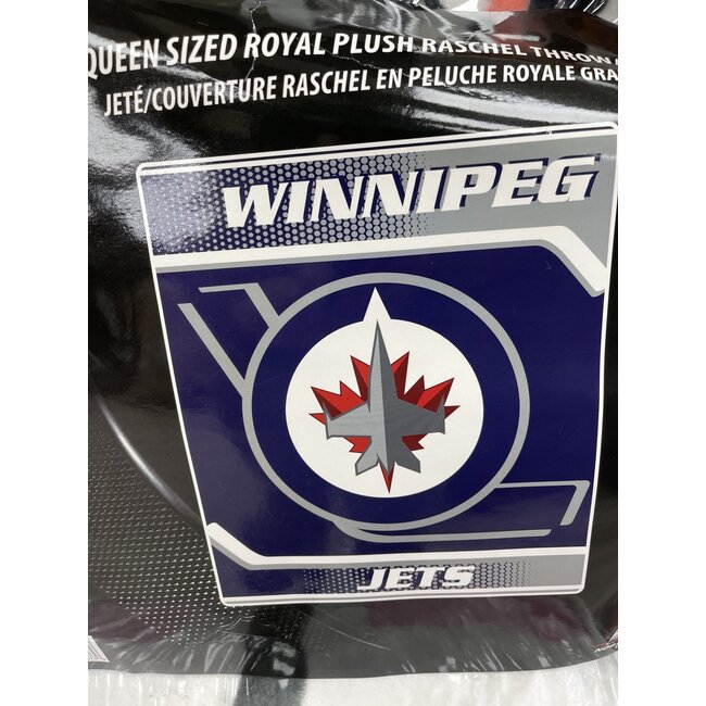 WINNIPEG JETS  LUXURY BLANKET QUEEN