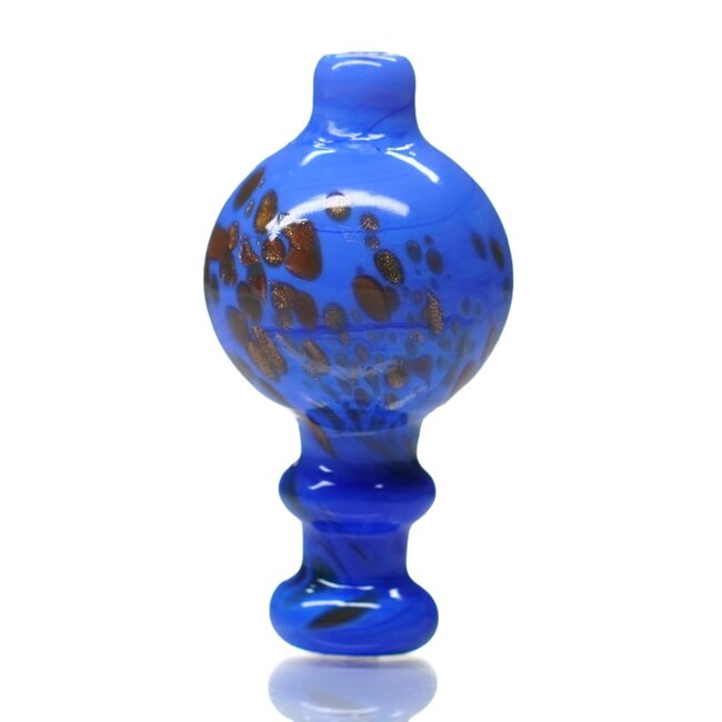 CRYSTAL GLASS TWO TONE SPARKLE BALL CARB CAP 50MM CB-51