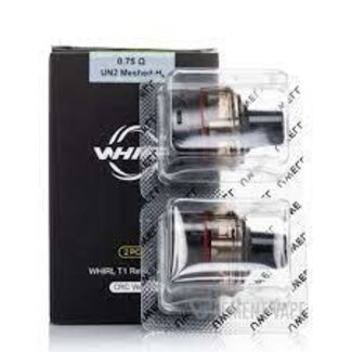 UWELL UWELL WHIRL T1 0.75 OHM  REPLACEMENT POD (2 PACK) [CRC] UWELL WHIRL T1 REPLACEMENT POD (2 PACK)