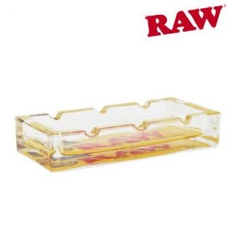 RAW RAW WHITE CLASSIC PACK GLASS ASH TRAY