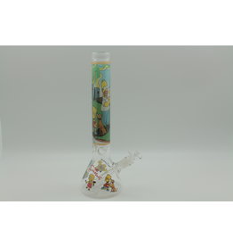 CHRYSTAL GLASS BEAKER  WATER BONG THE SIMPSONS D'OH MA-S7(1) ( 8-16")