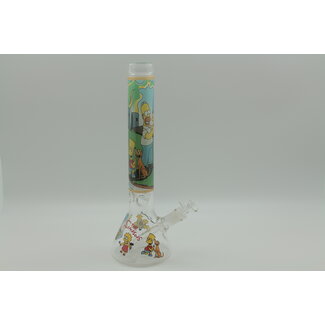 CHRYSTAL GLASS BEAKER  WATER BONG THE SIMPSONS D'OH MA-S7(1) ( 8-16")