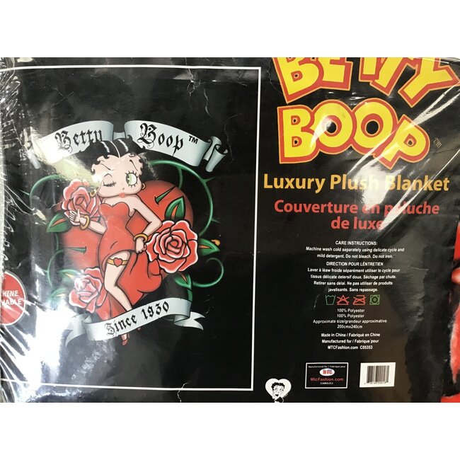 BETTY BOOP SINCE 1930   LUXURY BLANKET QUEEN