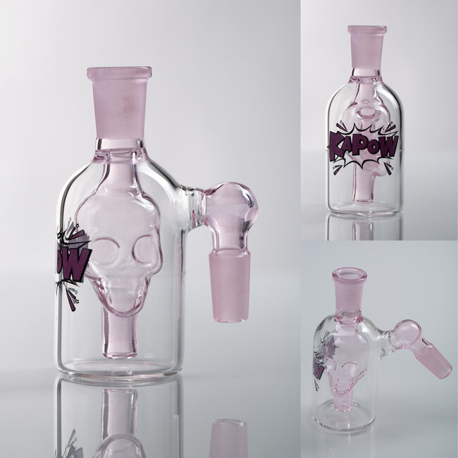 KAPOW 14MM  SKULL 45 DEGREE ASH CATCHER CE47