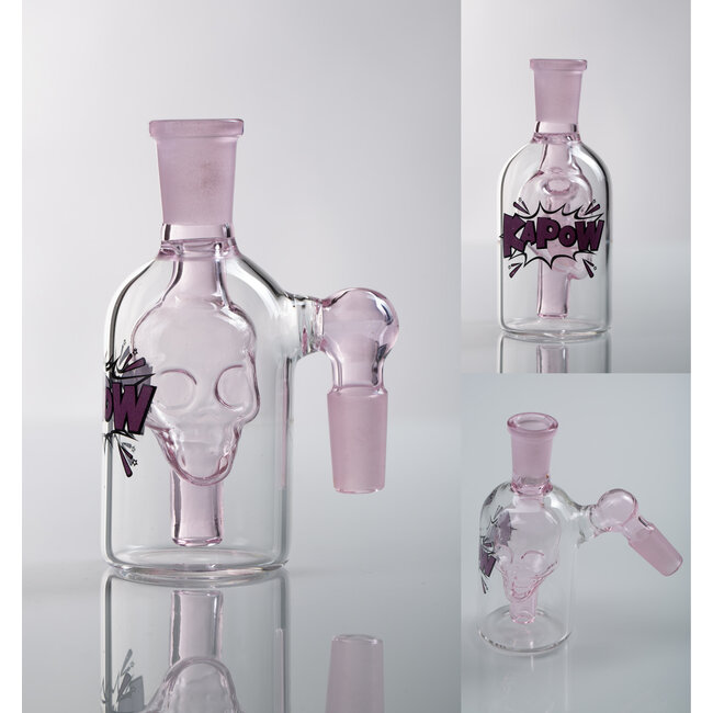 KAPOW 14MM  SKULL 45 DEGREE ASH CATCHER CE47