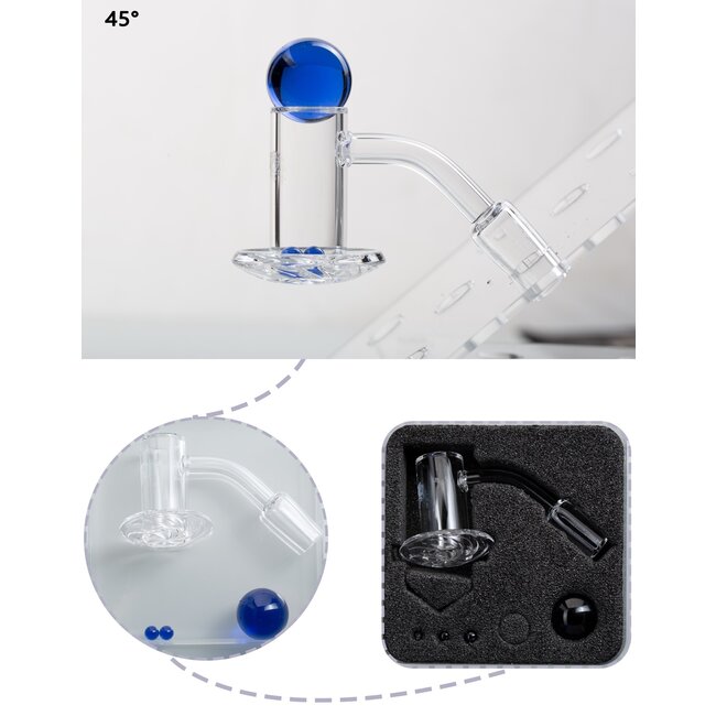 KAPOW 14MM MALE TREP BLENDER 90 DEGREE BANGER -CO85