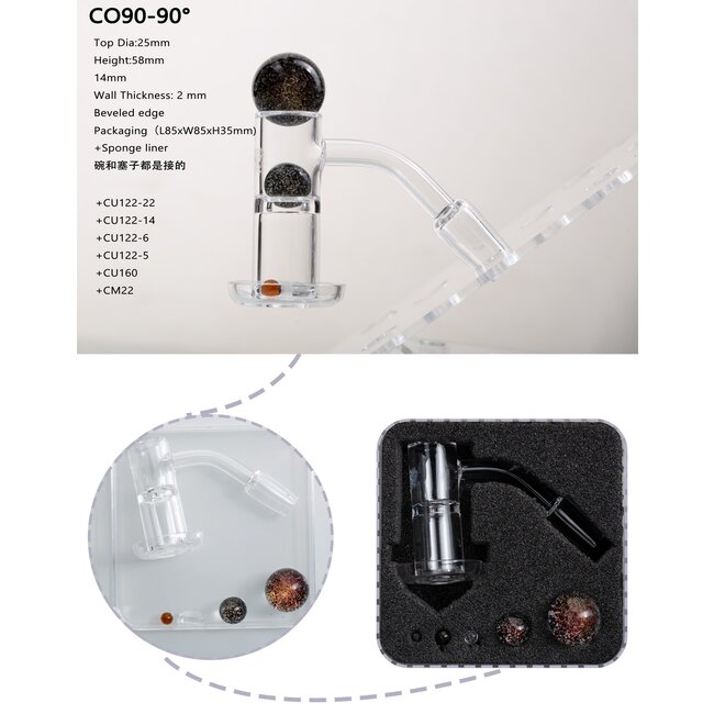 KAPOW 14MM MALE DOUBLE DECKER BLENDER  BANGER C090