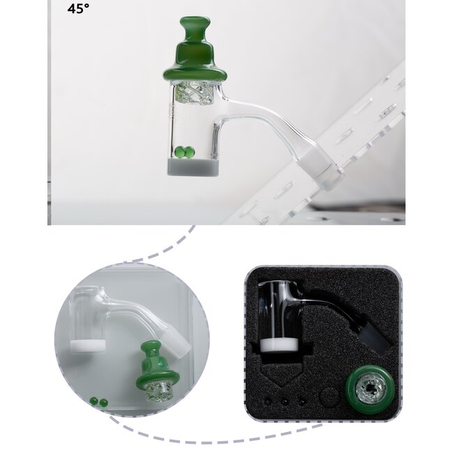 KAPOW 14MM MALE OPAQUE WHITE BOTTOM BANGER CO103-2