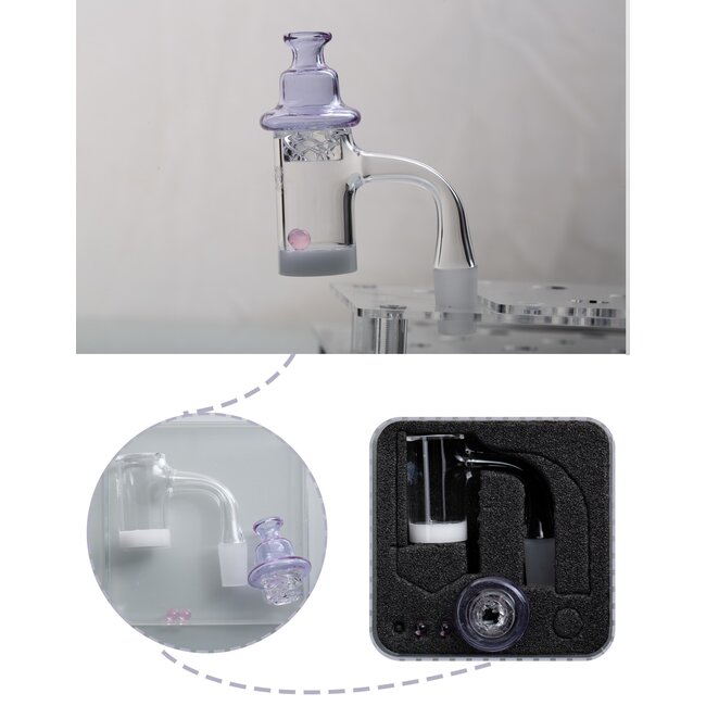 KAPOW 14MM MALE OPAQUE WHITE BOTTOM BANGER CO103-2