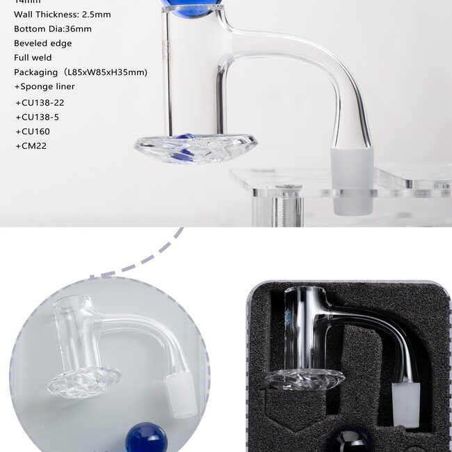 KAPOW 14MM MALE TREP BLENDER BANGER- CO85-2
