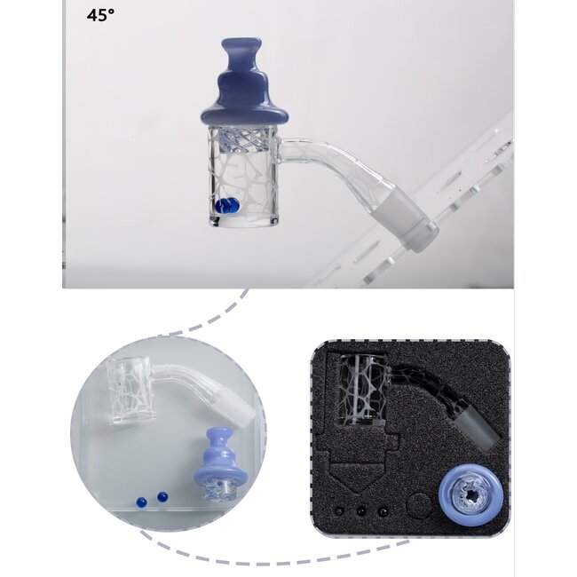 KAPOW 14MM MALE WELD TRIPPY PATTERNED BANGER CO93-1-3