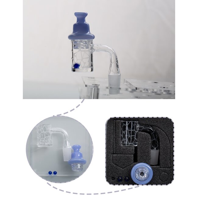 KAPOW 14MM MALE WELD TRIPPY PATTERNED BANGER CO93-1-3