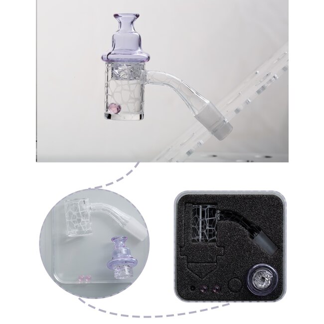 KAPOW 14MM MALE WELD TRIPPY PATTERNED BANGER CO93-1-3