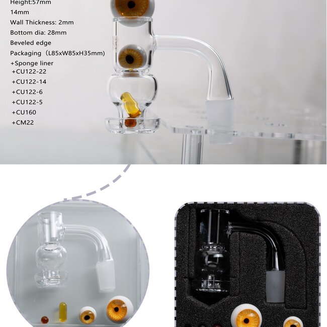 14MM MALE SLURPER SPHERE BANGER CO98-2