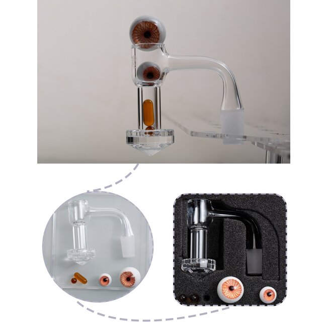 KAPOW 14MM MALE WELD DIAMOND BOTTOM BEVELED EDGEM BANGER C0100-2