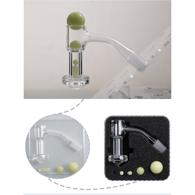 KAPOW 14MM MALE WELD DIAMOND BOTTOM BEVELED EDGEM BANGER C0100-2