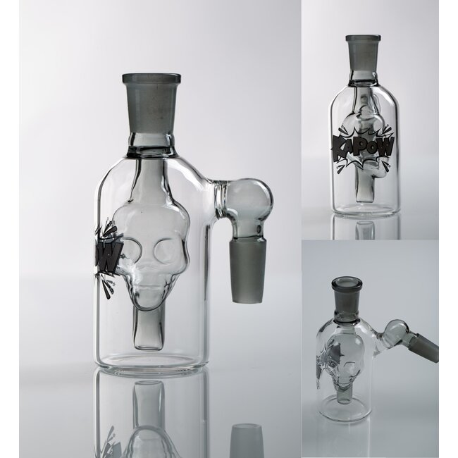 KAPOW 14MM SKULL 90  DEGREE ASH CATCHER CE47