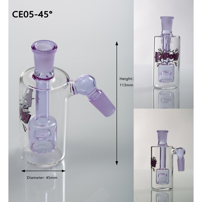 KAPOW 14MM SHOWER-HEAD 45 DEGREE 14MM ASH CATCHER CE05