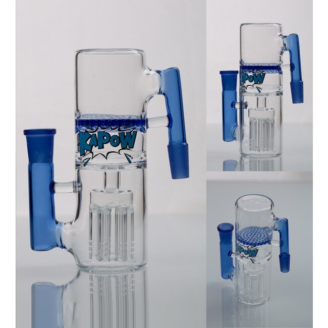 KAPOW 14MM 6 PERCOLATOR DOUBLE  HONEYCOMB ASH CATCHER CE27