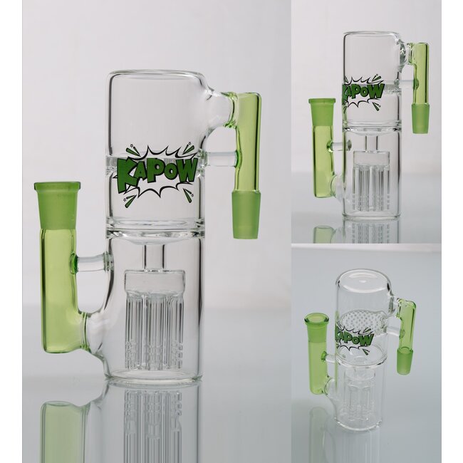 KAPOW 14MM 6 PERCOLATOR DOUBLE  HONEYCOMB ASH CATCHER CE27