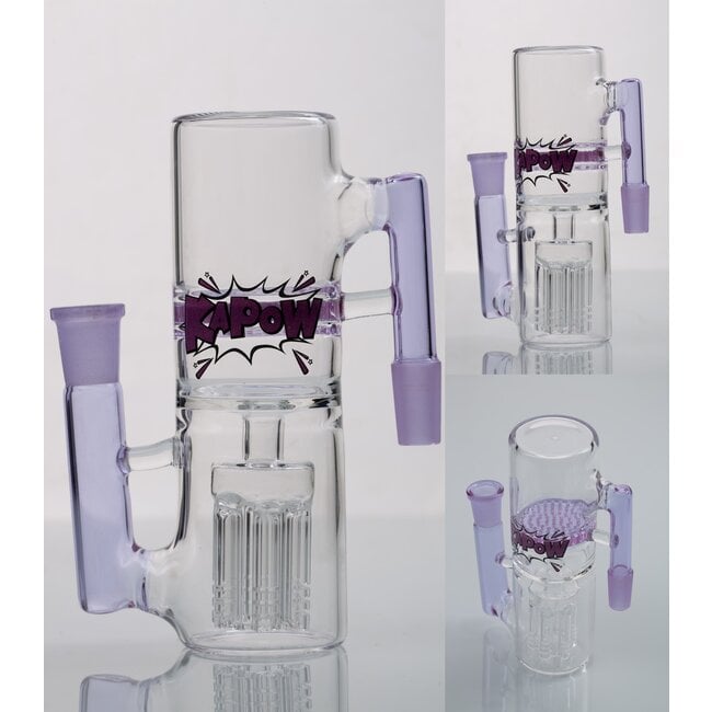 KAPOW 14MM 6 PERCOLATOR DOUBLE  HONEYCOMB ASH CATCHER CE27