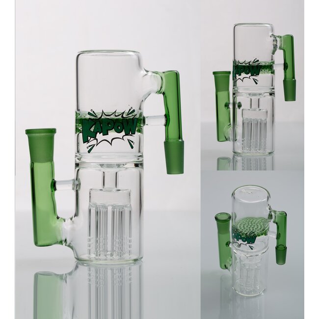 KAPOW 14MM 6 PERCOLATOR DOUBLE  HONEYCOMB ASH CATCHER CE27