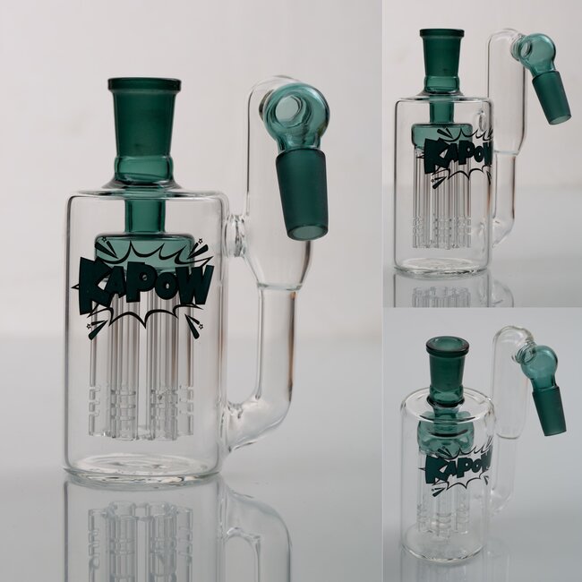 KAPOW KAPOW ASH CATCHER 6 ARMS PERCOLATOR 45 DEGREE 14MM CE37