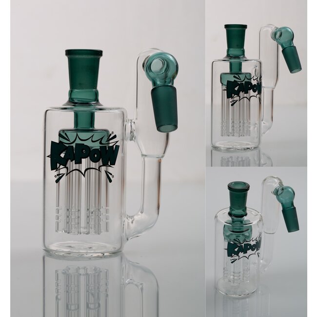 KAPOW 14MM 6 ARMS PERCOLATOR 45 DEGREE ASH CATCHER CE37