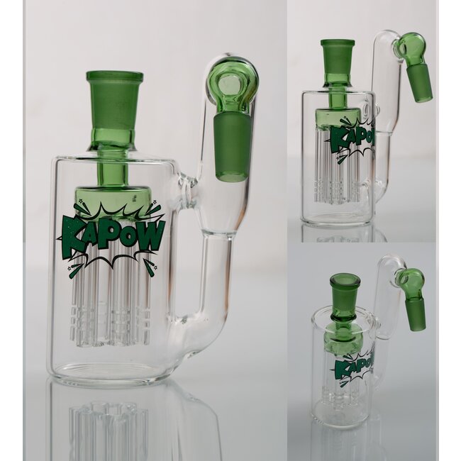 KAPOW 14MM 6 ARMS PERCOLATOR 45 DEGREE ASH CATCHER CE37
