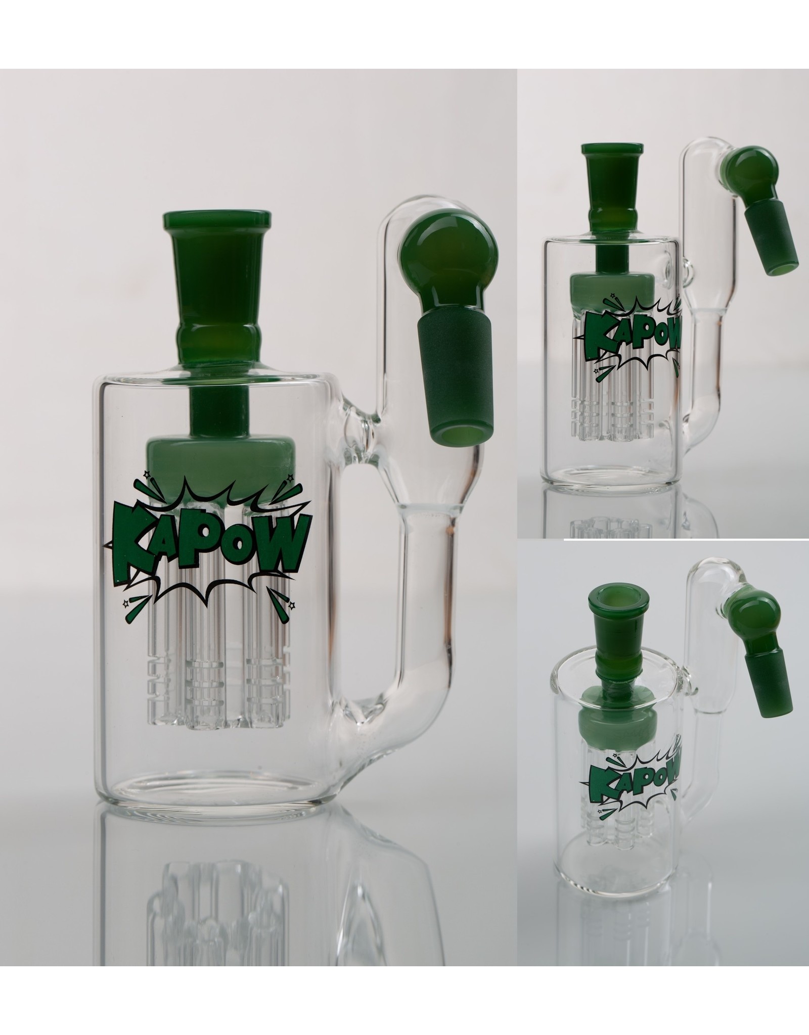 KAPOW KAPOW ASH CATCHER 6 ARMS PERCOLATOR 45 DEGREE 14MM CE37 Radical
