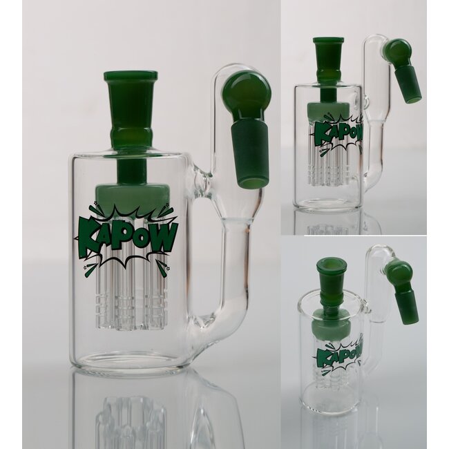 KAPOW 14MM 6 ARMS PERCOLATOR 45 DEGREE ASH CATCHER CE37