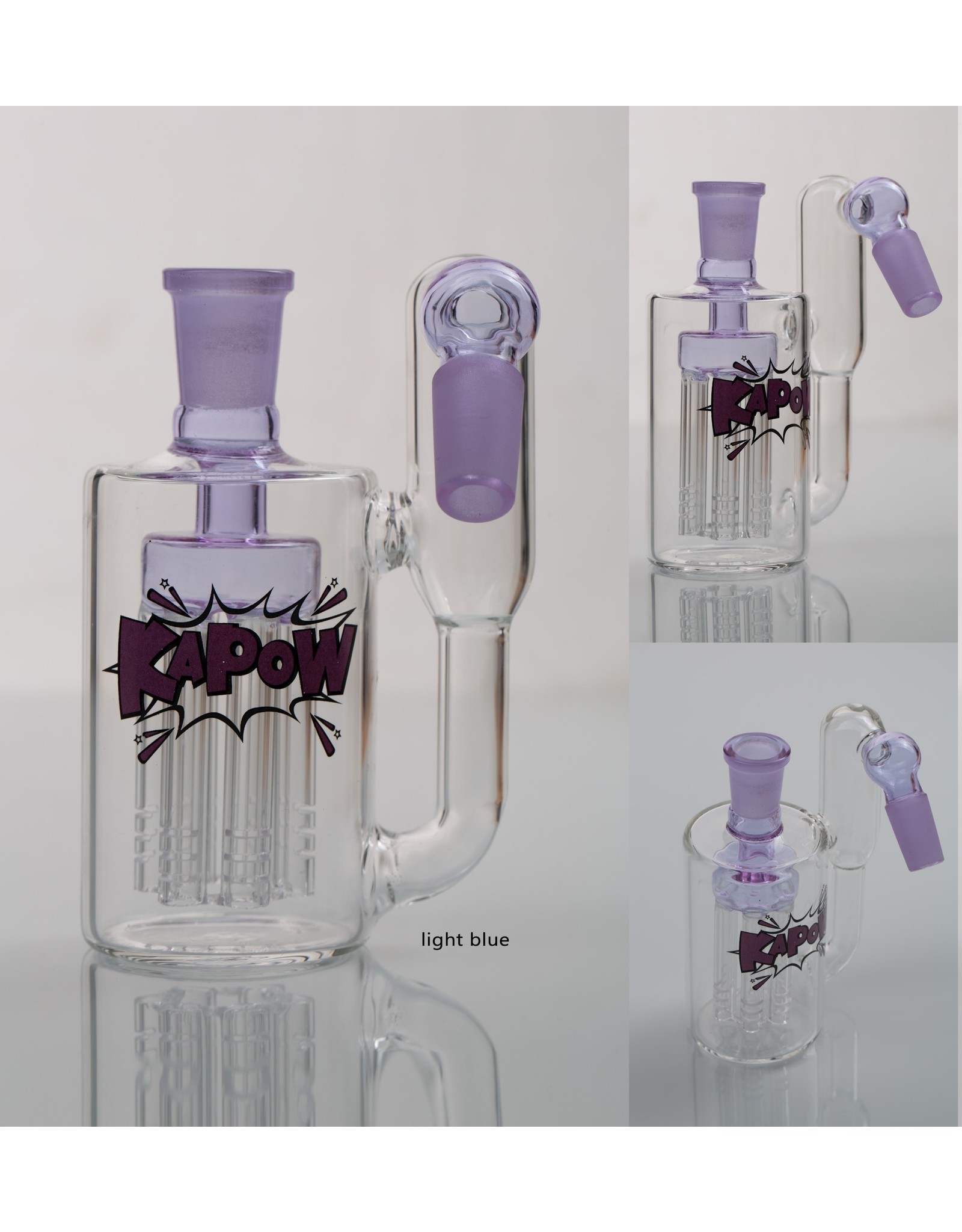 KAPOW KAPOW ASH CATCHER 6 ARMS PERCOLATOR 45 DEGREE 14MM CE37 Radical