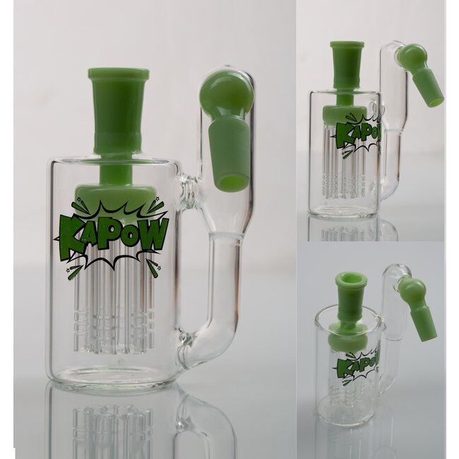 KAPOW KAPOW ASH CATCHER 6 ARMS PERCOLATOR 45 DEGREE 14MM CE37