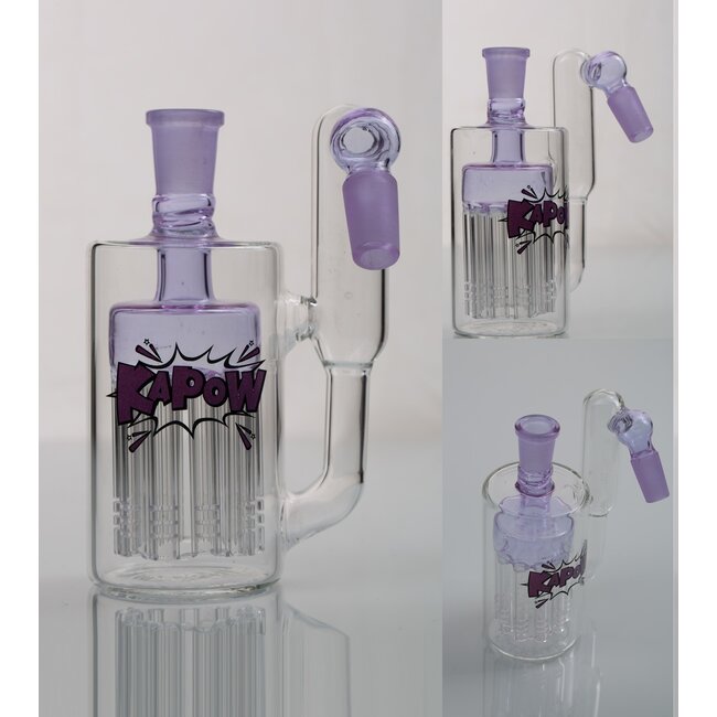 KAPOW 14MM 12 ARMS PERCOLATOR  45 DEGREE ASH CATCHER  CE37