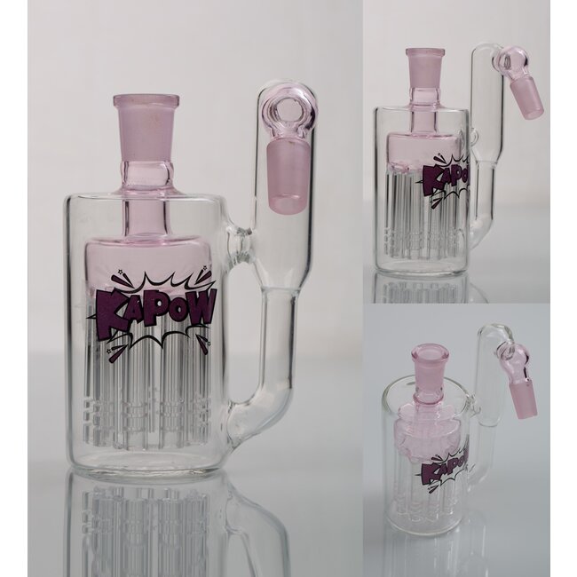 KAPOW 14MM 12 ARMS PERCOLATOR  45 DEGREE ASH CATCHER  CE37