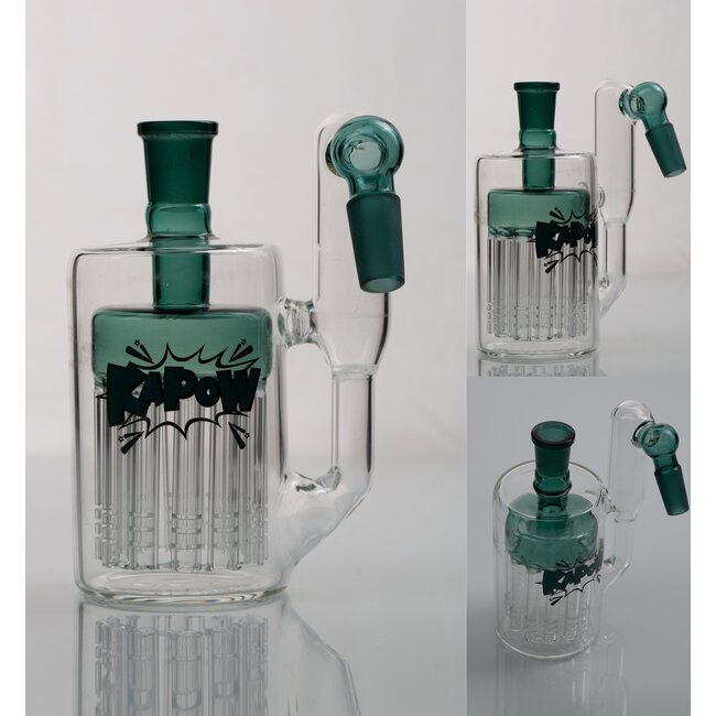 KAPOW 14MM 12 ARMS PERCOLATOR  45 DEGREE ASH CATCHER  CE37