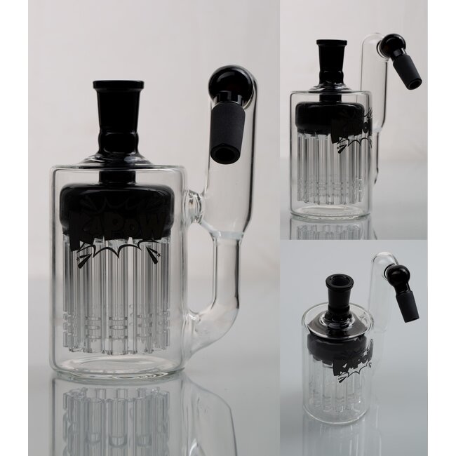 KAPOW 14MM 12 ARMS PERCOLATOR  45 DEGREE ASH CATCHER  CE37