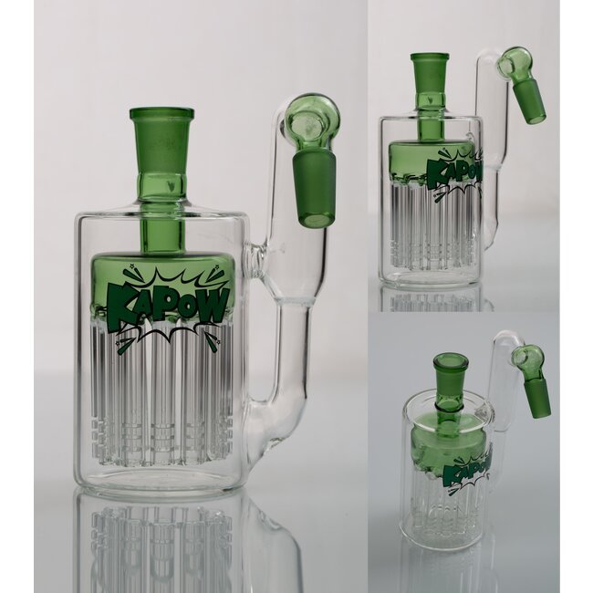 KAPOW 14MM 12 ARMS PERCOLATOR  45 DEGREE ASH CATCHER  CE37