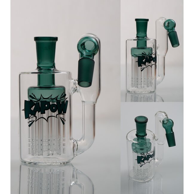 KAPOW 14MM  8 ARMS PERCOLATOR 45 DEGREE  ASH CATCHER CE37
