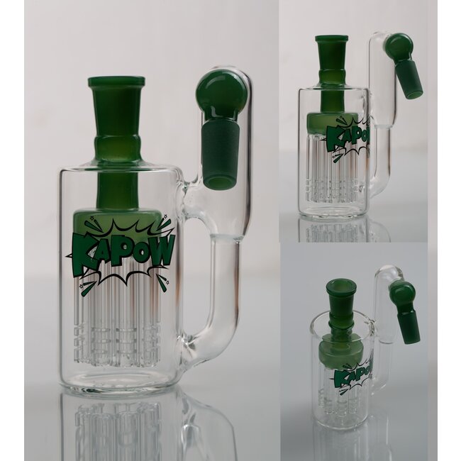KAPOW 14MM  8 ARMS PERCOLATOR 45 DEGREE  ASH CATCHER CE37