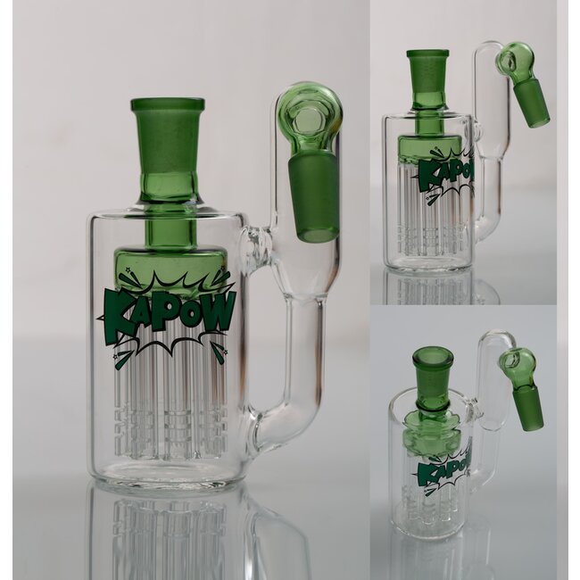 KAPOW 14MM  8 ARMS PERCOLATOR 45 DEGREE  ASH CATCHER CE37