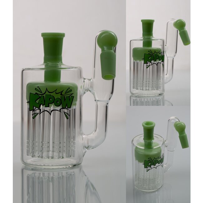 KAPOW 14MM 10 ARMS  PERCOLATOR  45 DEGREE ASH CATCHER  CE37