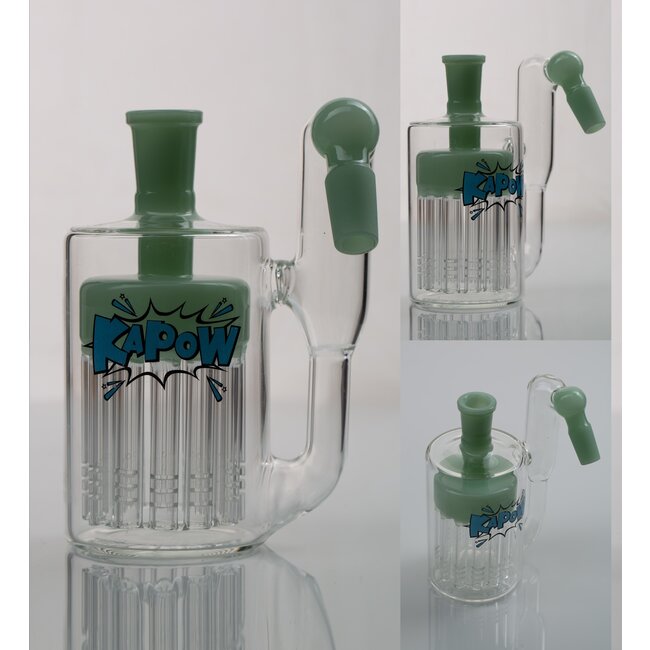 KAPOW 14MM 10 ARMS  PERCOLATOR  45 DEGREE ASH CATCHER  CE37