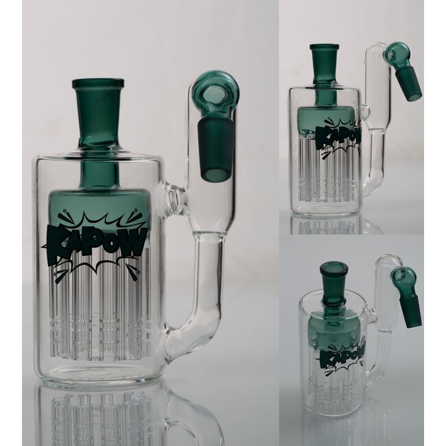 KAPOW 14MM 10 ARMS  PERCOLATOR  45 DEGREE ASH CATCHER  CE37