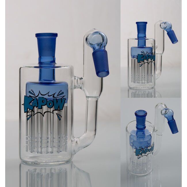 KAPOW 14MM 10 ARMS  PERCOLATOR  45 DEGREE ASH CATCHER  CE37