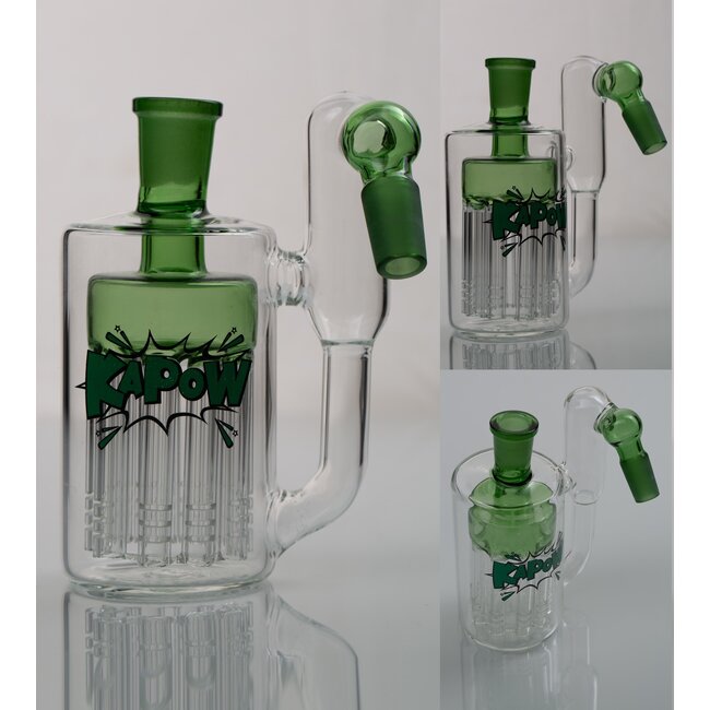 KAPOW 14MM 10 ARMS  PERCOLATOR  45 DEGREE ASH CATCHER  CE37