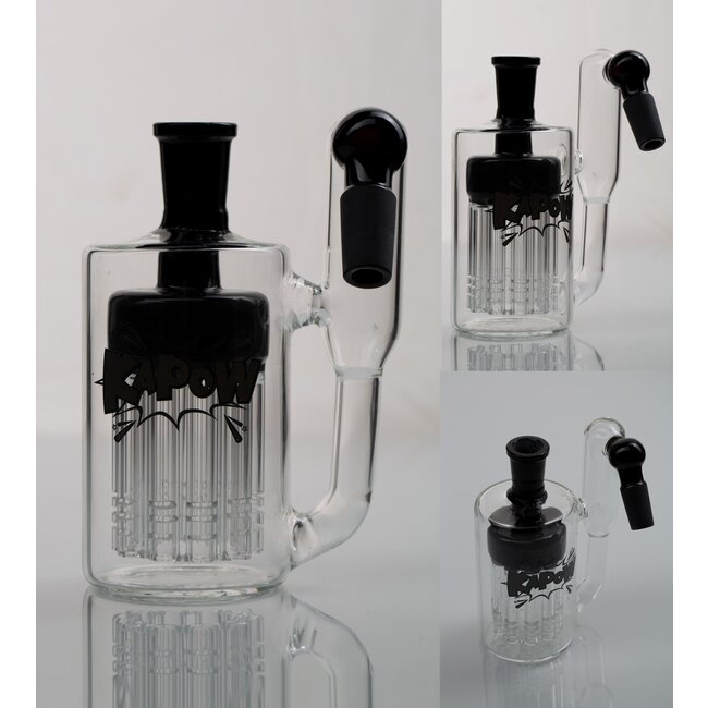 KAPOW 14MM 10 ARMS  PERCOLATOR  45 DEGREE ASH CATCHER  CE37