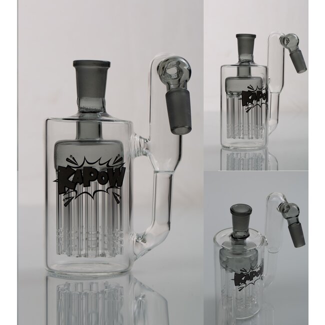 KAPOW 14MM 10 ARMS  PERCOLATOR  45 DEGREE ASH CATCHER  CE37