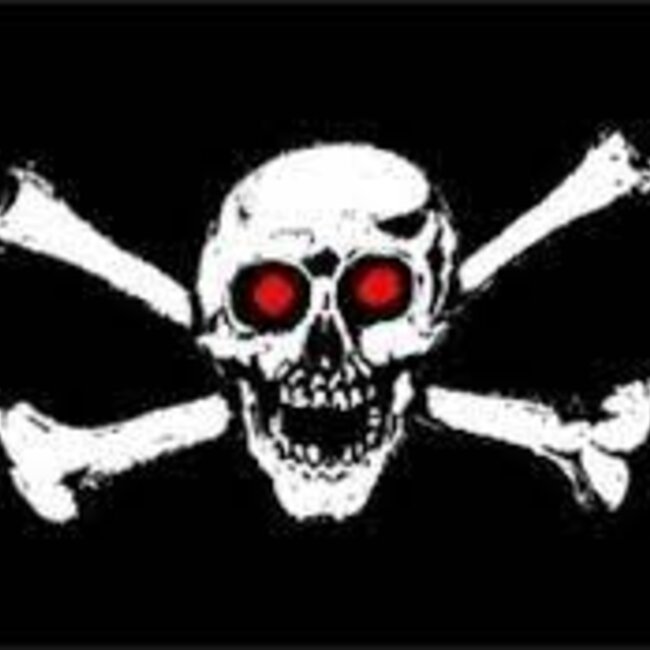 PIRATE WITHE RED EYES FLAG